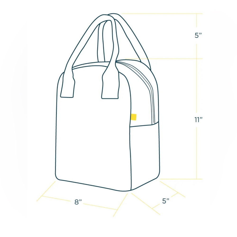 Sunny Peach Lunch Bag - Picture 5 of 8